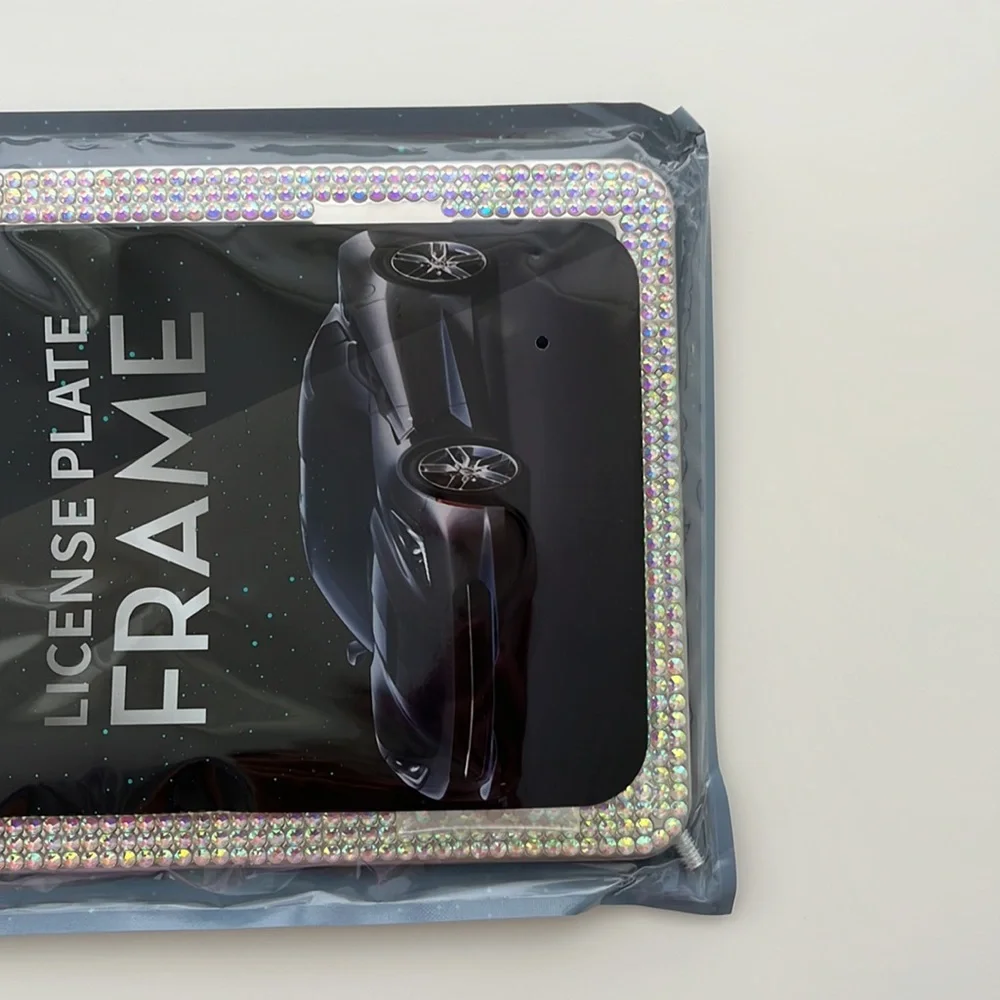 License Plate Frame With Rhinestones - Picture 4 of 6
